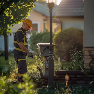 solarne oświetlenie w ogrodzie